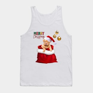 Merry Christmas, cute christmas dogs Tank Top